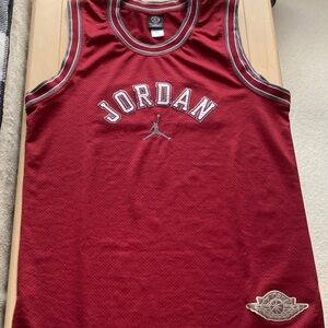 Jordan Maroon Jersey with Gray Accents
